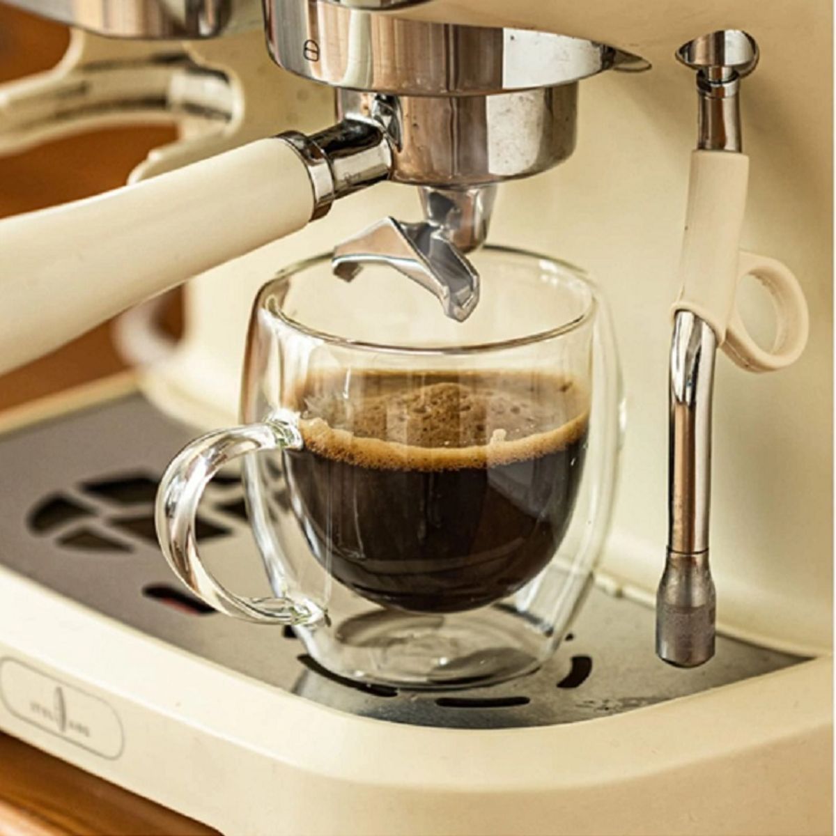 GENERICO - TAZA DE VIDRIO  TRANSPARENTE DOBLE PARED 250 ML