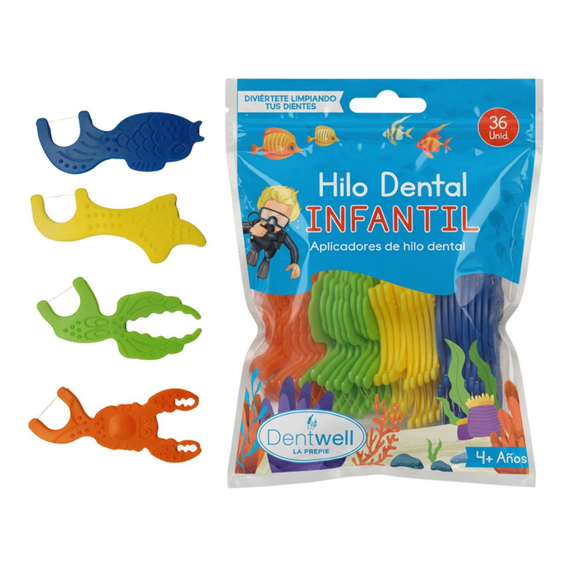 DENTWELL - Hilo dental Infantil Dentwell