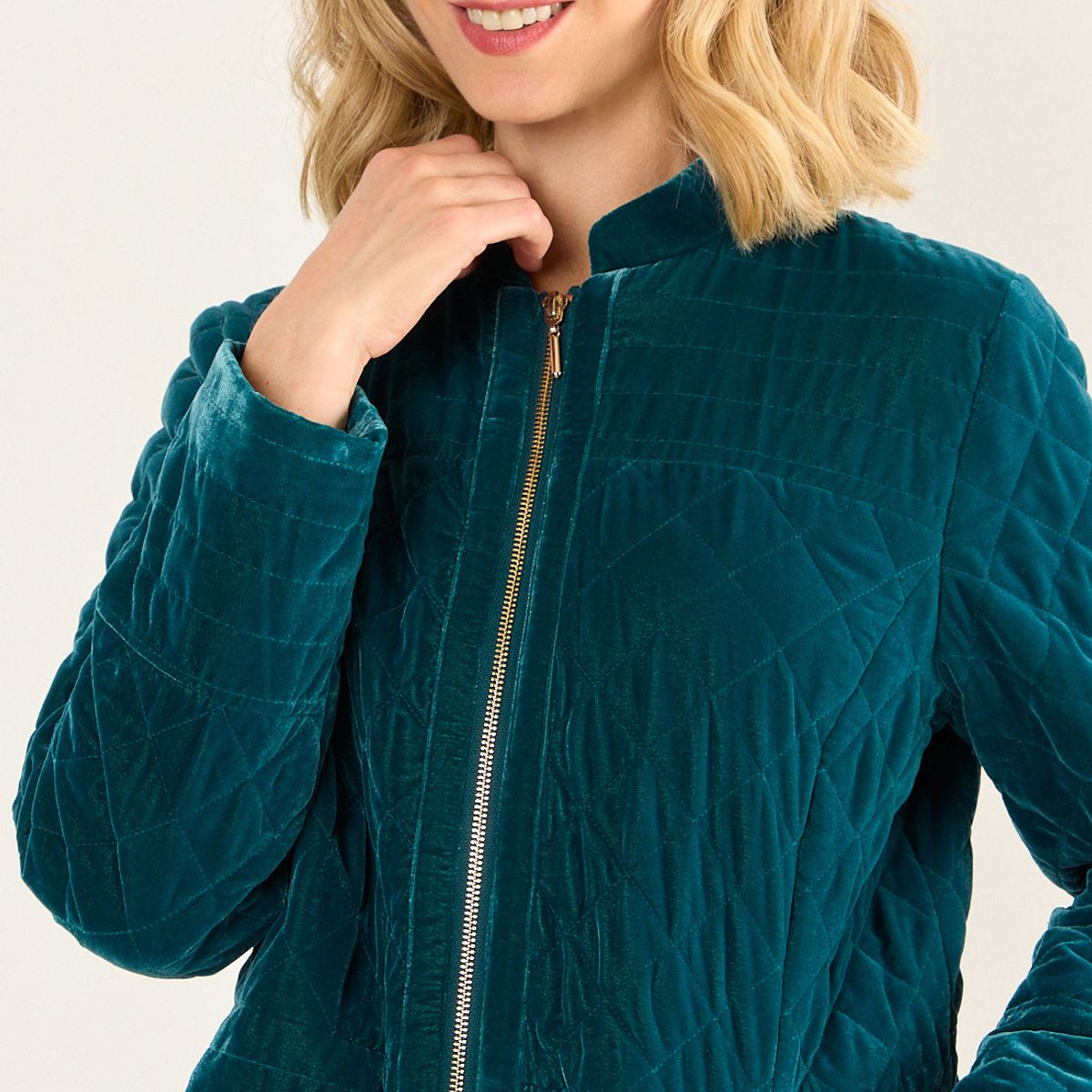 MA GRIFFE - Parka Corta Mujer Verde Oliva Magriffe