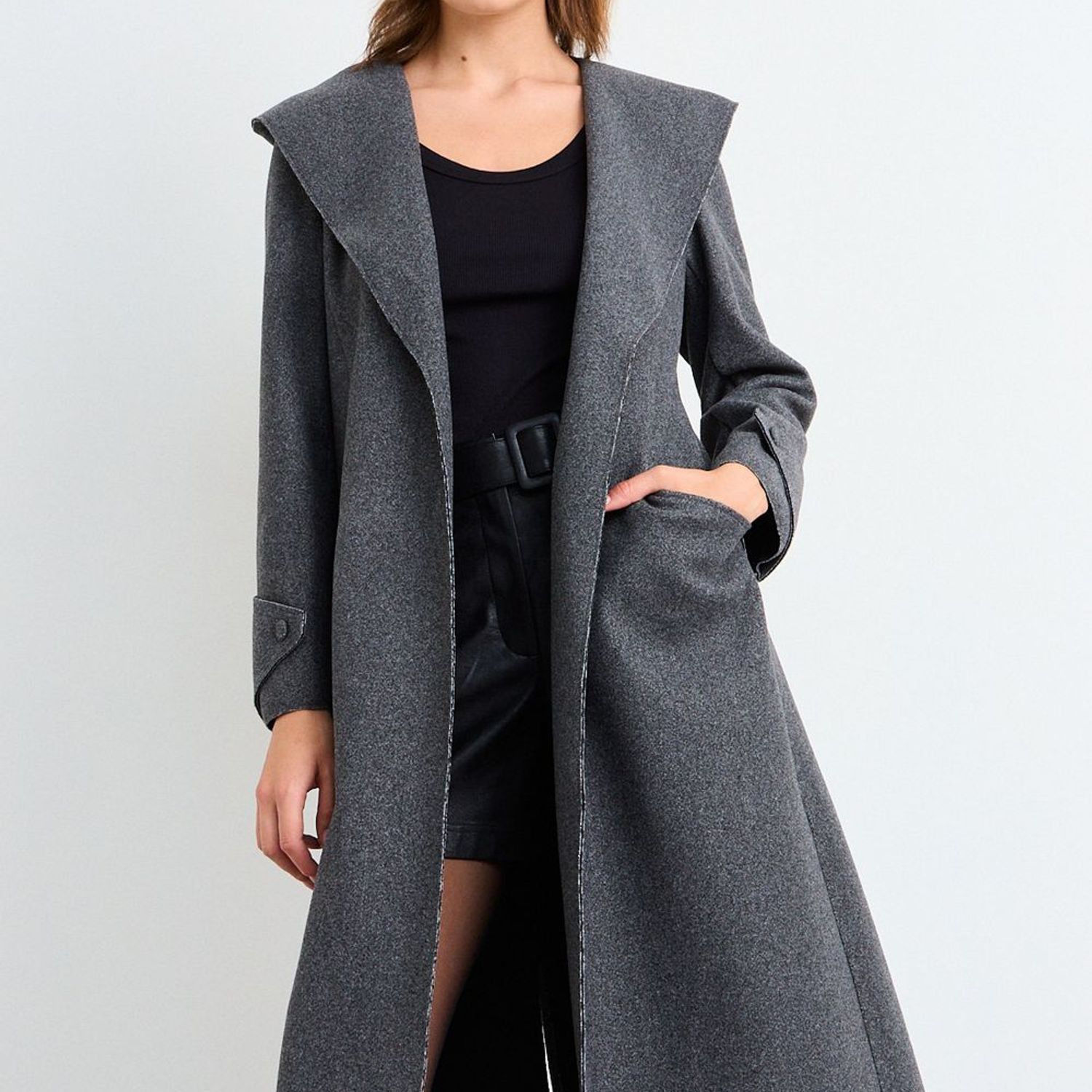 IO Tapado Liso Mujer Gris Io | Falabella Chile