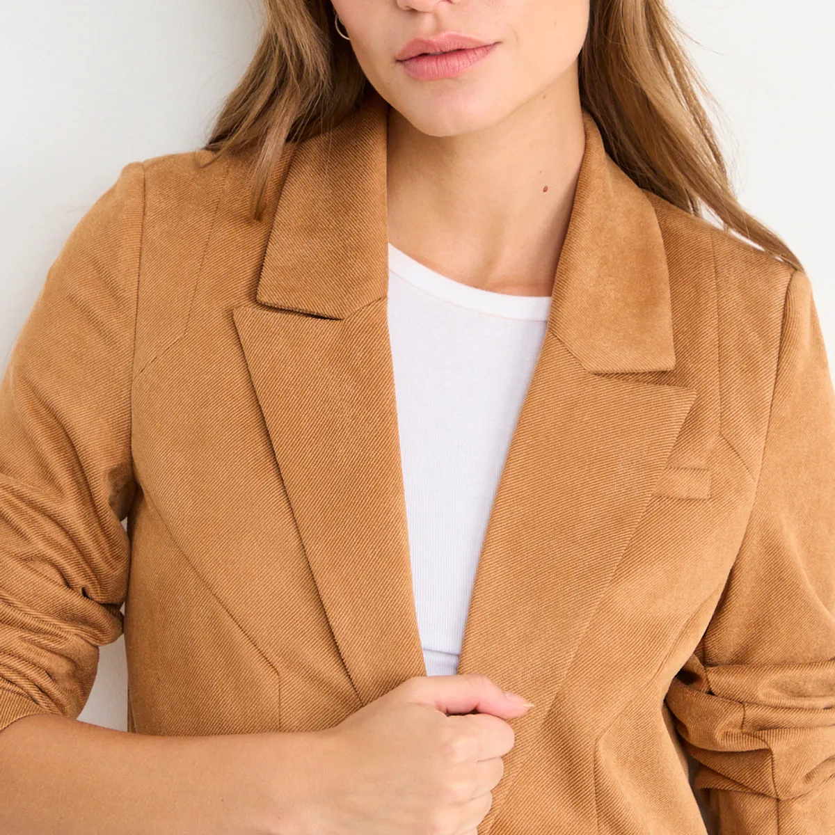 IO - Blazer Liso Mujer Café Io