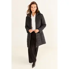 MA GRIFFE - Parka Corta Mujer Negro Magriffe