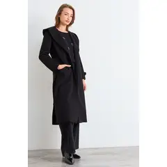 IO - Tapado Liso Mujer Negro