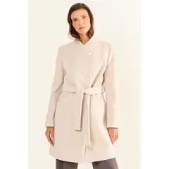 MA GRIFFE - Chaqueton Cruzado Mujer Beige Magriffe