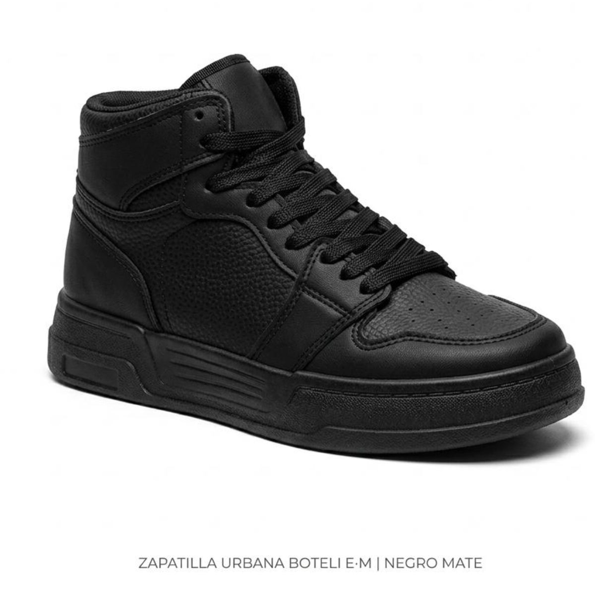 BOTELI - Zapatillas Negras con Caña Unisex