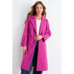 IO - Chaqueton Liso Mujer Fucsia