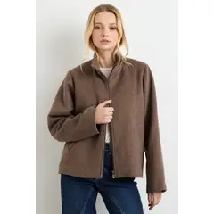 ASH - Chaquetón Corto Mujer Café