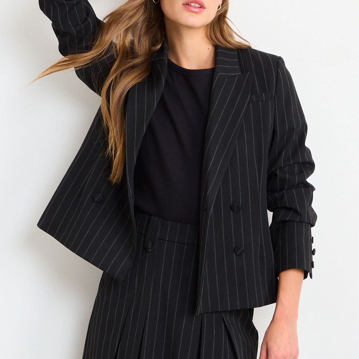 IO - Blazer Liso Mujer Negro Io
