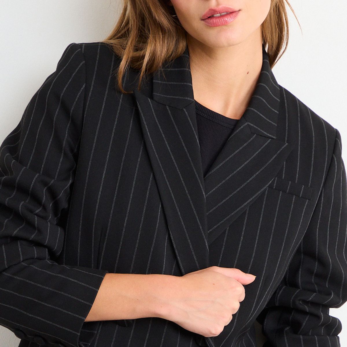 IO - Blazer Liso Mujer Negro Io