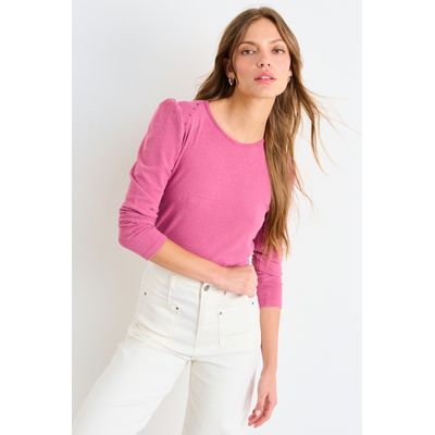 Imagen 2 del producto Polera Lisa Mujer Rosado