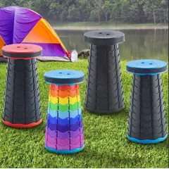 GENERICO - Taburete plegable retractil color negro