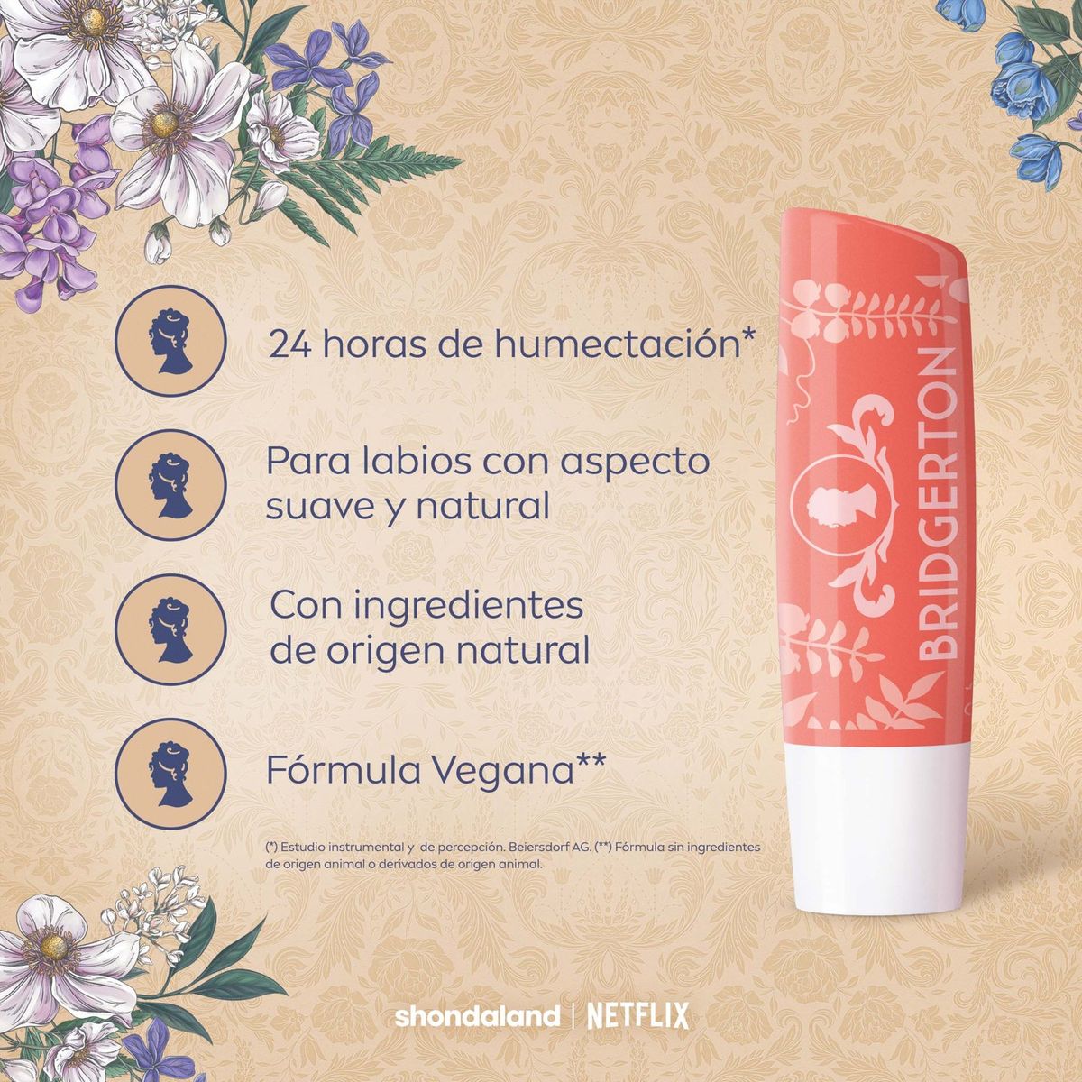 NIVEA - NIVEA Bálsamo Labial Peach Tea Ed Ltda Bridgerton