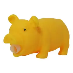 GENERICO - Jueguete Con Forma De Chanchito Con Sonido Para Perros - Amarillo - 74309-NARANJO-1