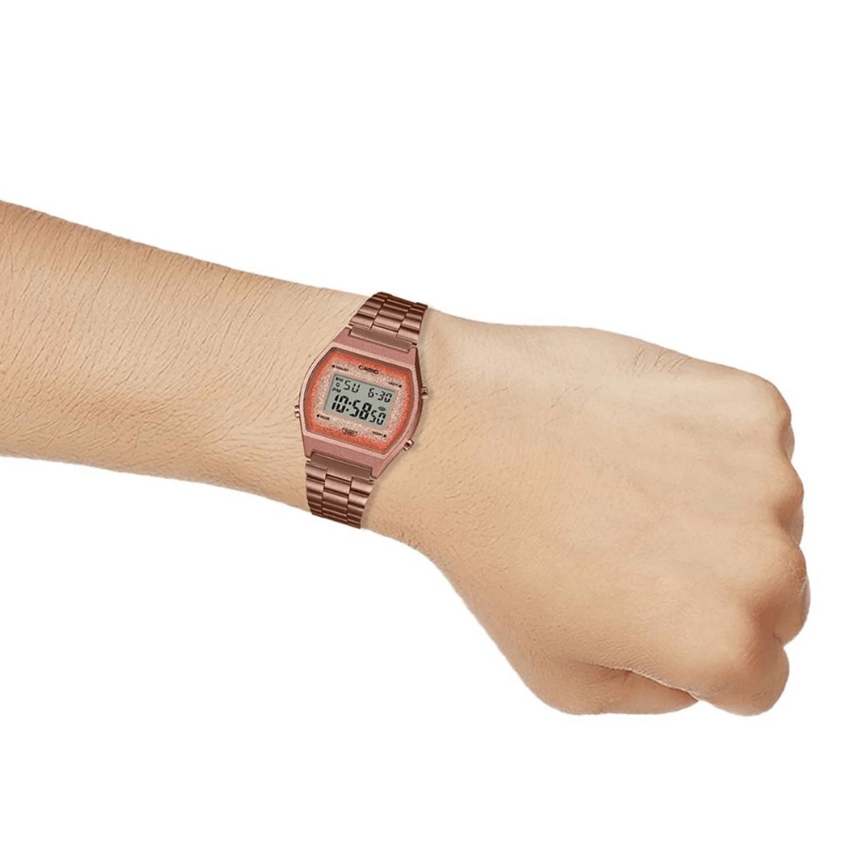 CASIO - RELOJ CASIO B640WCG-5DF ORO ROSA MUJER