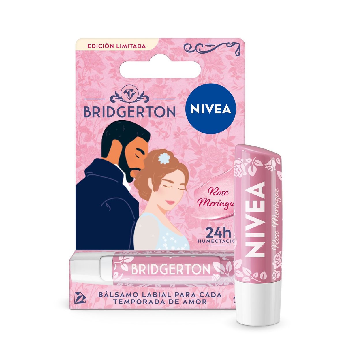 NIVEA - NIVEA Bálsamo Labial Rose Meringue Ed Ltda Bridgerton