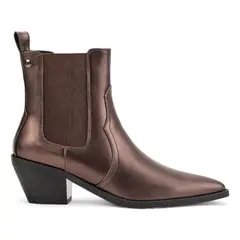 VIA UNO - Botin Mujer WestWinter Rider Marron