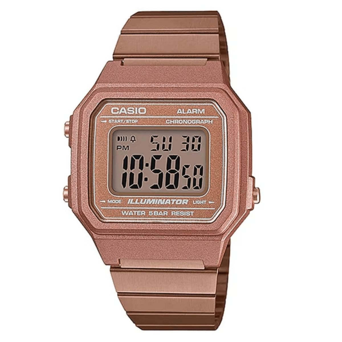 CASIO - RELOJ CASIO B650WC-5ADF ORO ROSA MUJER