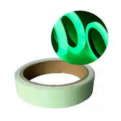 GENERICO - Cinta Adhesiva Luminosa Fluorescente Brilla 2cm X 500cm Color Verde