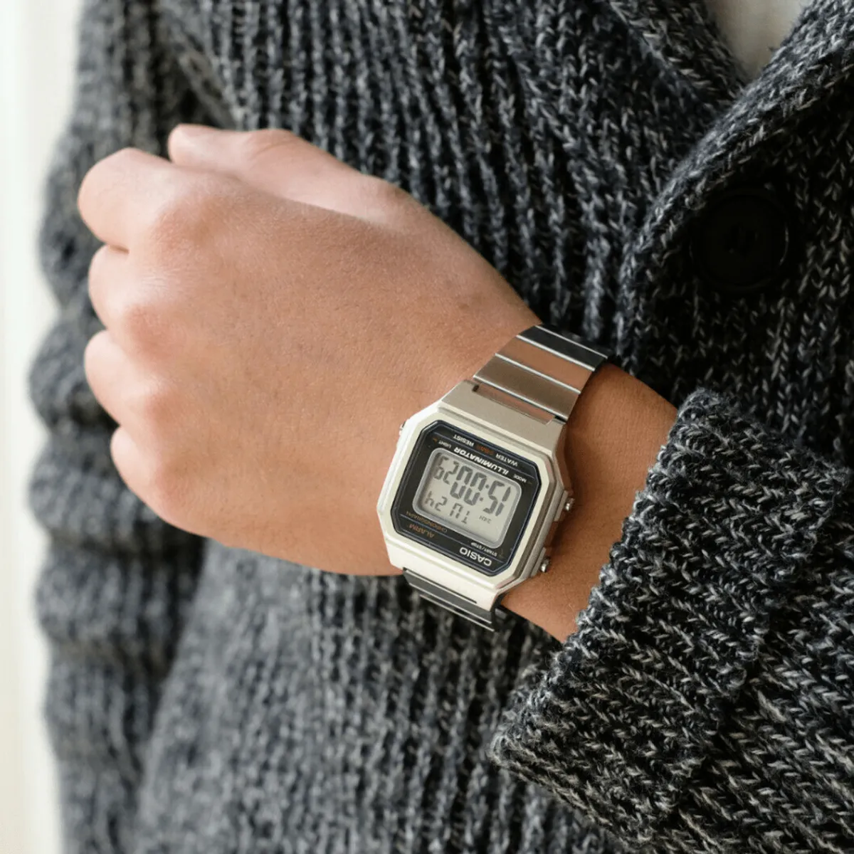 CASIO - RELOJ CASIO B650WD-1ADF PLATEADO HOMBRE