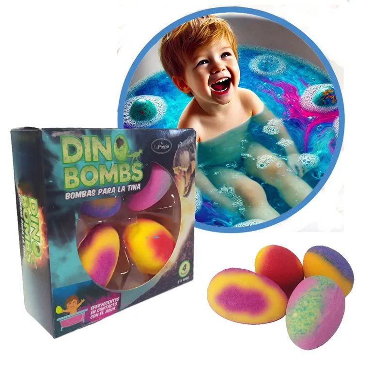 Bombas De Bano Huevos De Dinosaurio Efervescentes Para la Tina