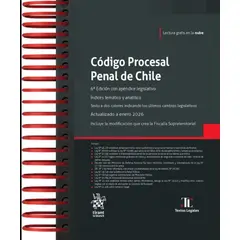 TIRANT LO BLANCH - CÓDIGO PROCESAL PENAL DE CHILE 6ª Edición 2026 / Anillado