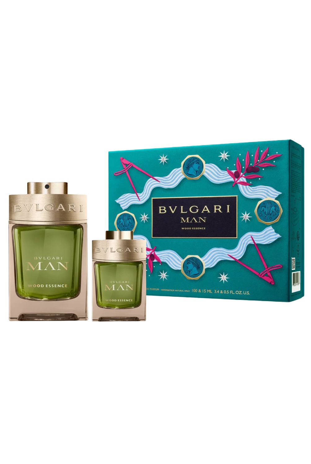 BVLGARI MAN WOOD ESSENCE 100ml & 15mlセット BVLGARI Man Wood Essence Eau De Parfum Gift Set - Bvlgari