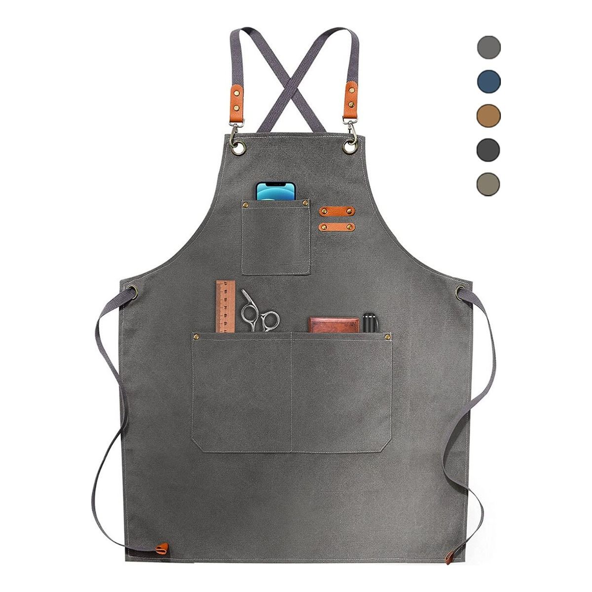 GENERICO - Pechera Delantal Cocina, Barbacoa, Parrilla Premium, Peluque