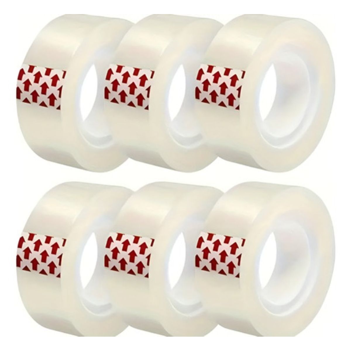 SCOTCH - Pack 8x Cinta Scotch Adhesivo Transparente 1.8cms X 20metros Blanco Transparente