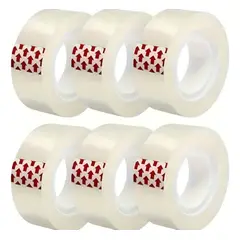 SCOTCH - Pack 8x Cinta Adhesivo Transparente 1.8cms X 20metros Blanco Transparente