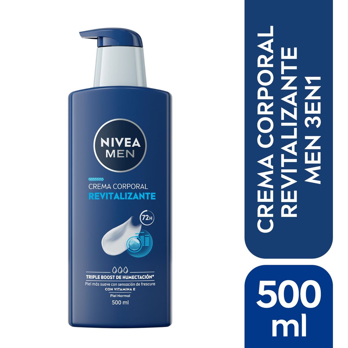 NIVEA - NIVEA MEN Crema Corporal Revitalizante 3en1 500 ml