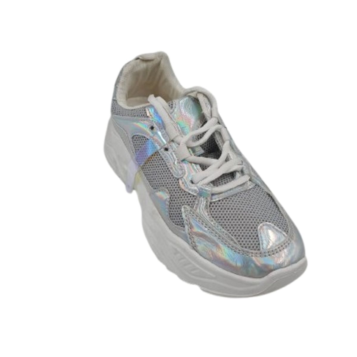 HERIEL - Zapatilla Plateada Urbana