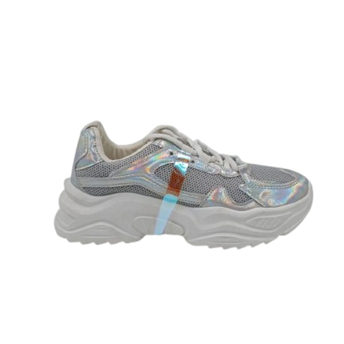 HERIEL - Zapatilla Plateada Urbana