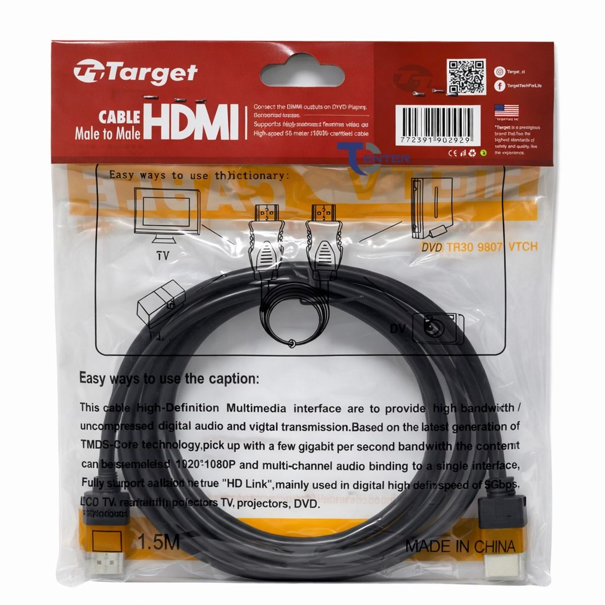 TARGET - Cable HDMI Target 5 mts Full HD 14