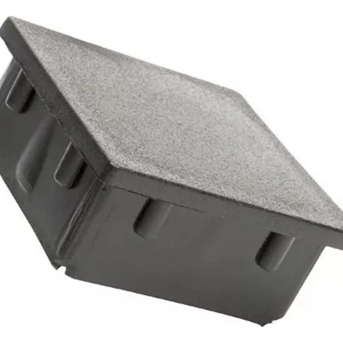 GENERICO - Tapa De Perfil 50x50mm pack 10 Unidades Ruedas Negro - 338068