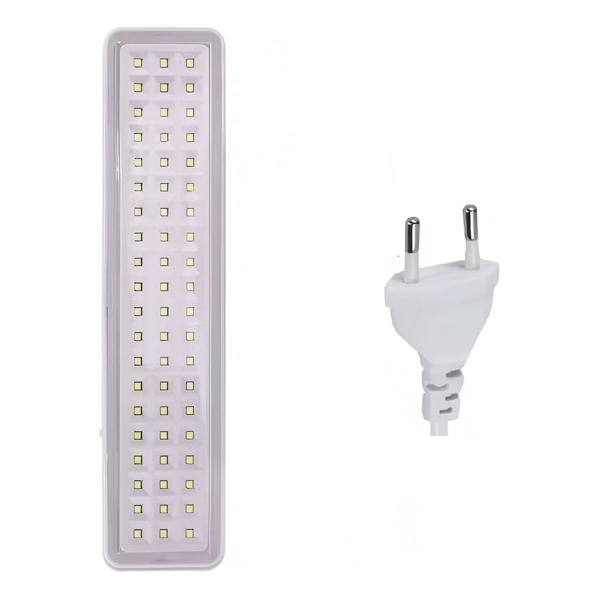 GENERICO - Luz De Emergencia Led Potente Recargable 60 Leds Color Blanco - 003415