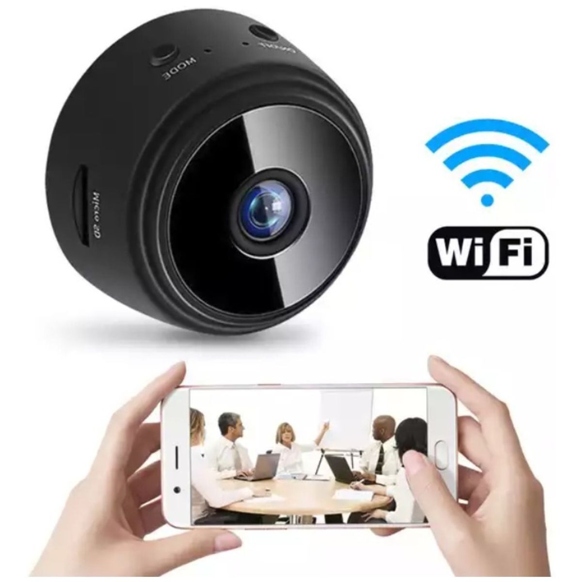 GENERICO - Mini Espião Cámara Seguridad Espía WiFi Full HD 1080p Visión Nocturna