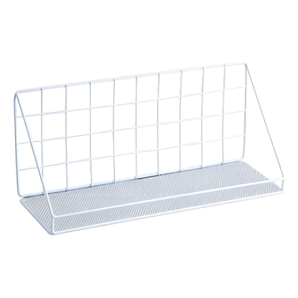 GENERICO - Organizador Repisa Flotante Multiuso Adhesivo Acero Inox 3kg Color Blanco - 327008