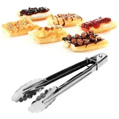 GENERICO - Pinza Tenaza Multiuso 35cm Acero Inoxidable Cocina Parrilla Color Plata - 039033