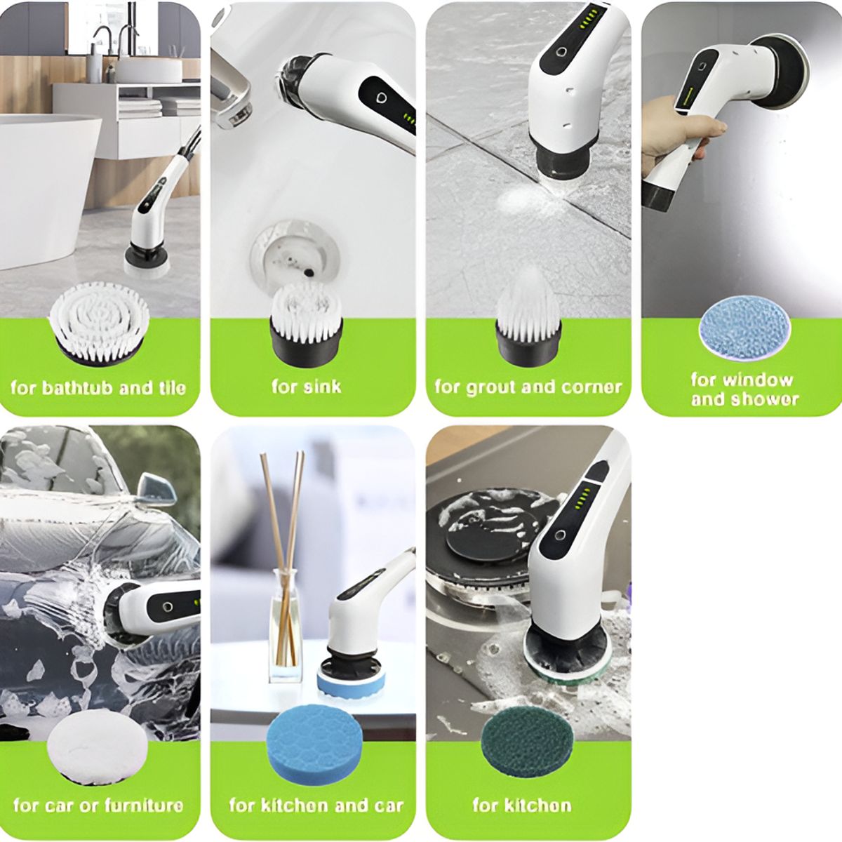 GENERICO - Cepillo Eléctrico Recargable Para Limpieza De Piso