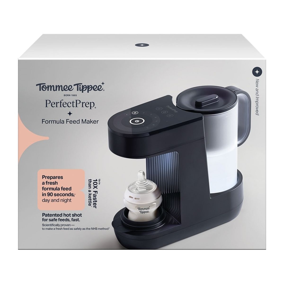 TOMMEE TIPPEE - PREPARADOR DE FÓRMULA ELECTRICO PERFECT PREP NEGRO