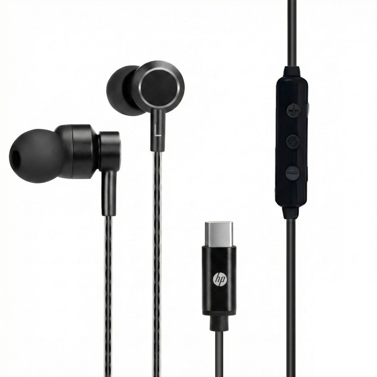 HP - Audífonos Hp In-ear Dhh-1126 Usb-C Negro