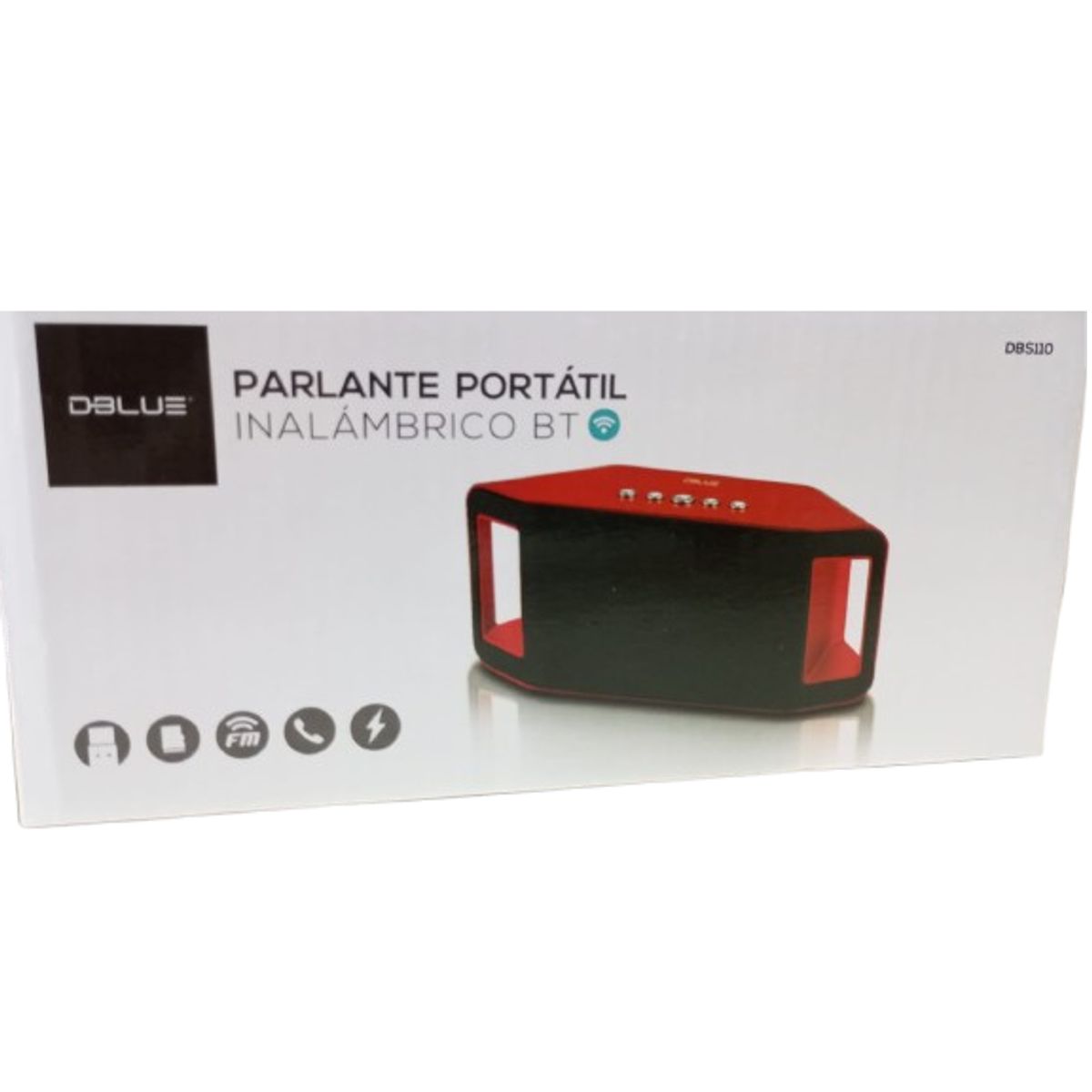 GENERICO - Parlante inalámbrico Portatil BT Rojo DBLUE DBS110