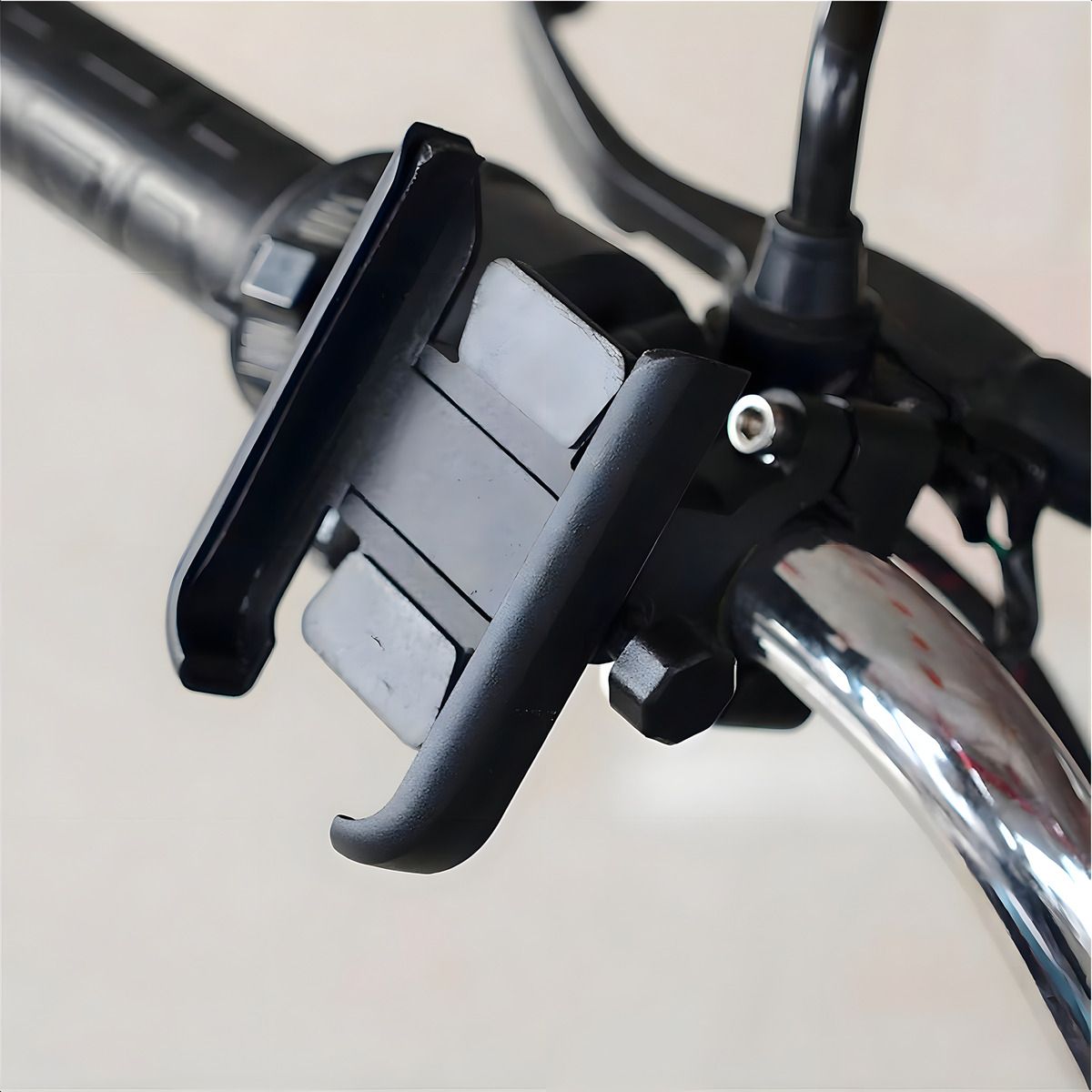GENERICO - Soporte Celular Metálico Moto Bici Giro 360° Extensible 4-7 IT TECH