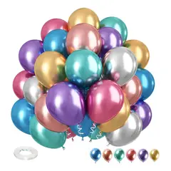 GENERICO - Globos Metalizdos Cromadosshuaian50 Unidades10nch