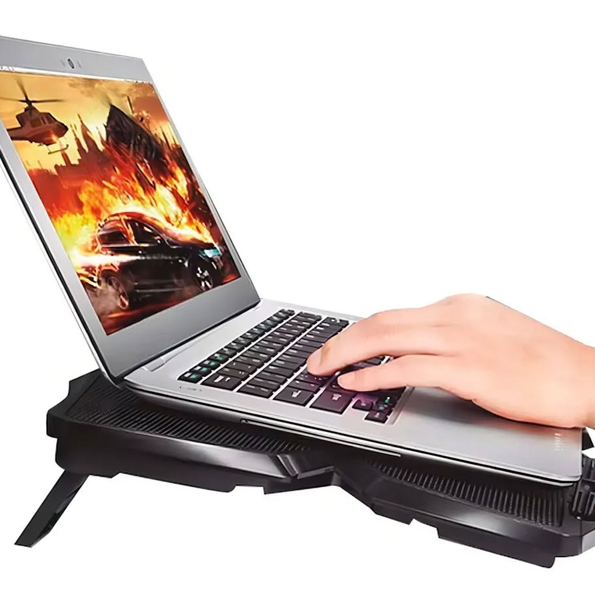 GENERICO - Base Enfriadora RX0026 Notebook Reptilex 4 Aspas Reptilex