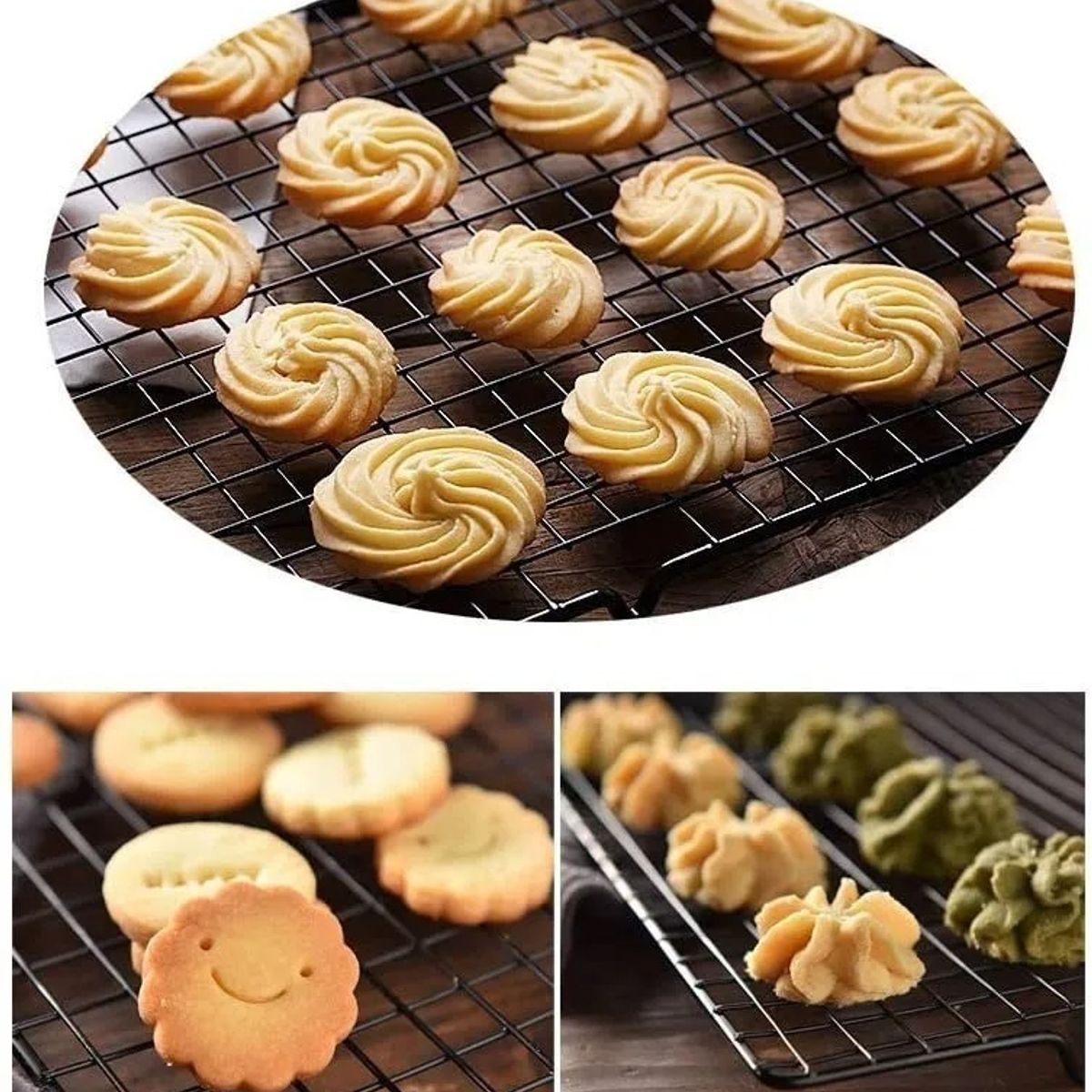 GENERICO - Rejilla Para Galletas Pizza Pan Hornear Freír Estilar Antiad
