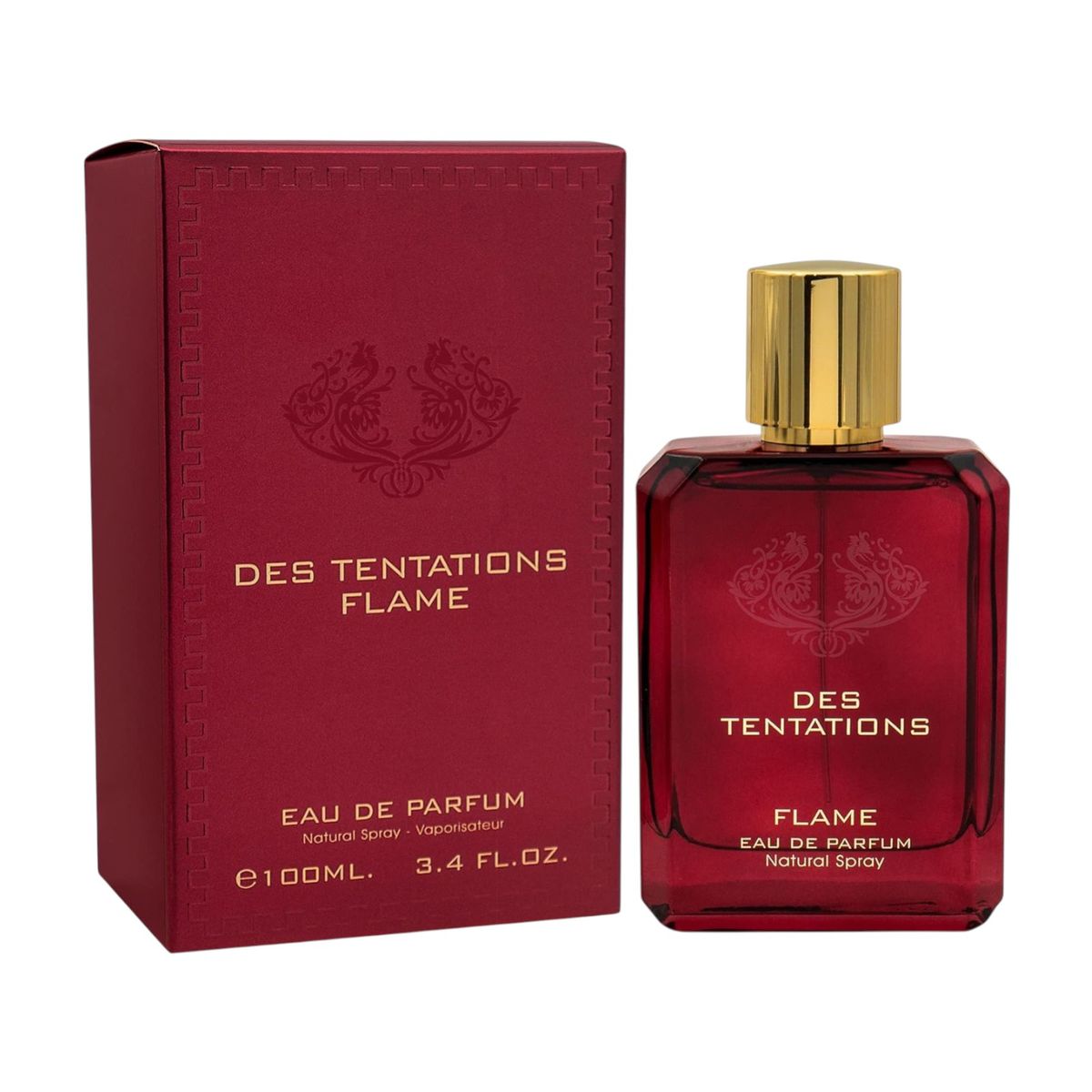 FRENCH AVENUE - Des Tentations Flame by Fragrance World  EDP 3.4 fl oz  100 ml