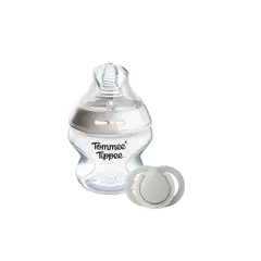 TOMMEE TIPPEE - SET DE BIENVENIDA NATURAL START MAMADERA 150ML Y CHUPETE 0-2 MESES