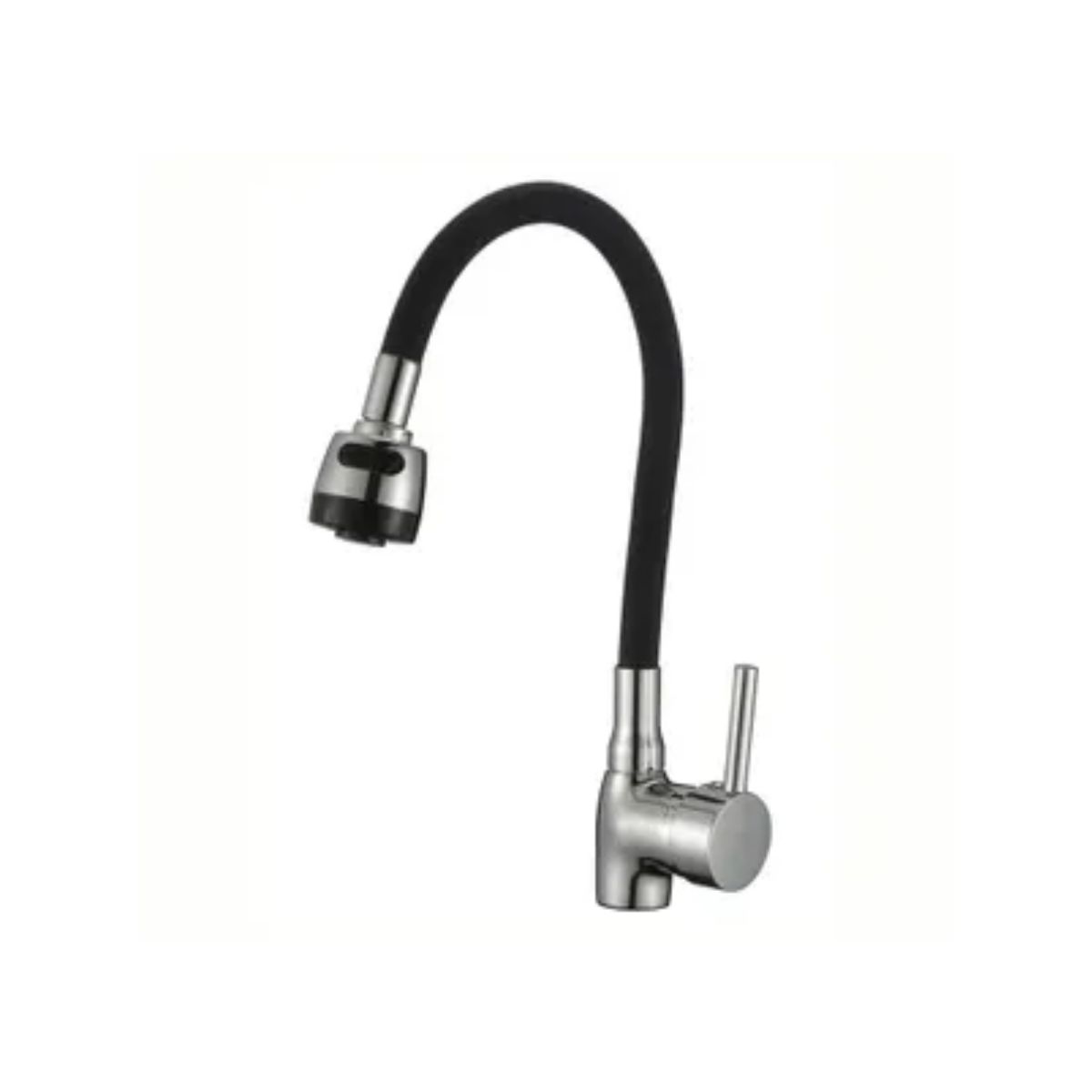 GENERICO - Llave Monomando Flexible Para Lavaplatos Negra