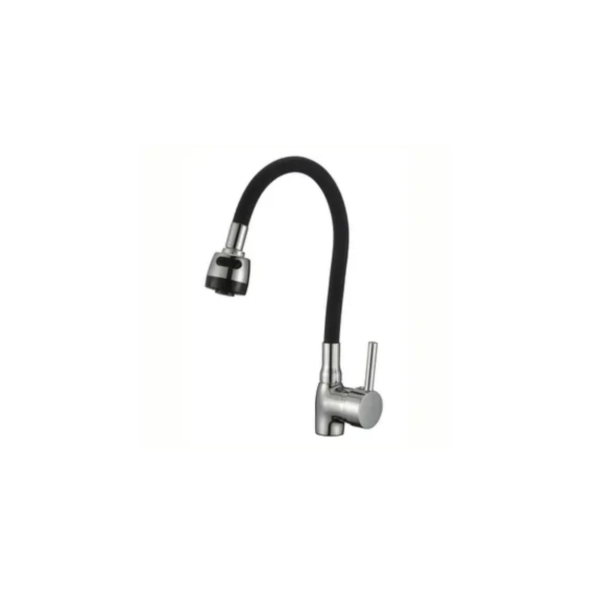 GENERICO - Llave Monomando Flexible Para Lavaplatos Negra